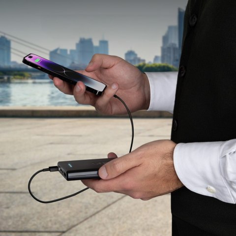Powerbank 10000 mAh Power Delivery 20W - czarny SBS