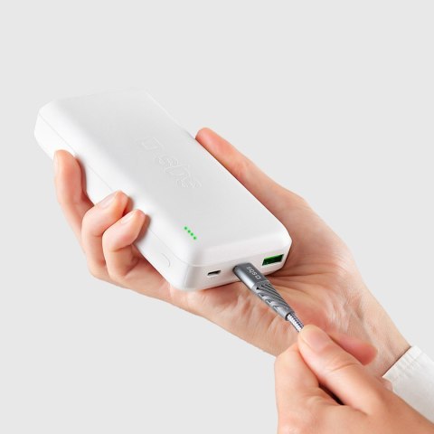 Powerbank 20000 mAh PD MicroUSB USB-C USB-A 20W - biały SBS
