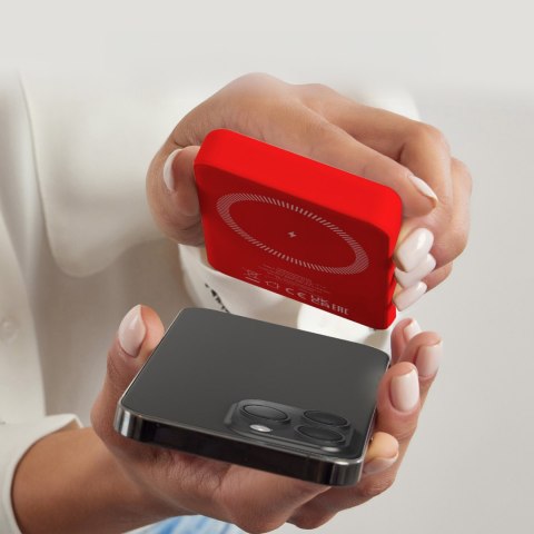 Powerbank 5000 mAh MagSafe - czerwony SBS