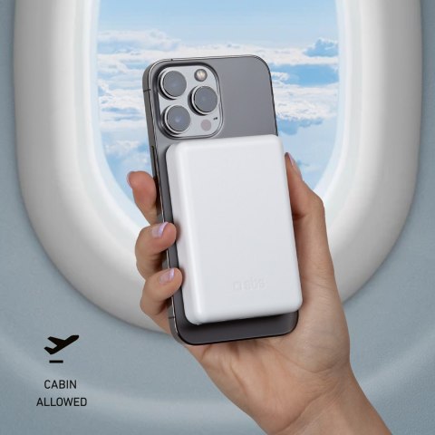 Powerbank 5000 mAh USB-C kompatybilny z MagSafe - biały SBS