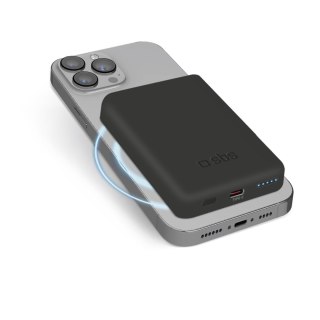 Powerbank beprzewodowy 5000 mAh USB-C MagSafe - czarny SBS