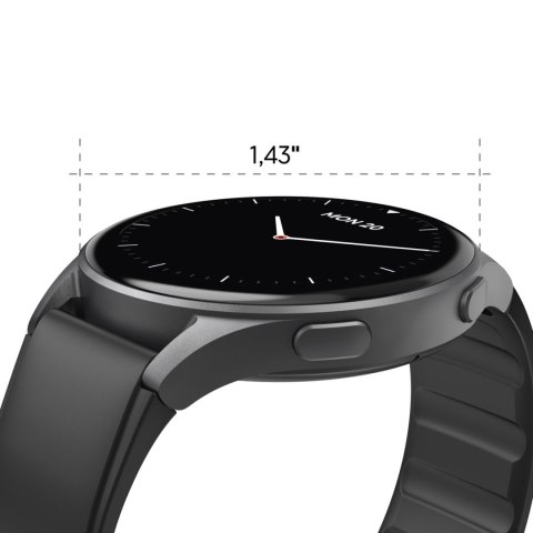 Smartwatch Hama 8900 GPS AMOLED 1.43'' z paskiem silikonowym - czarny Hama