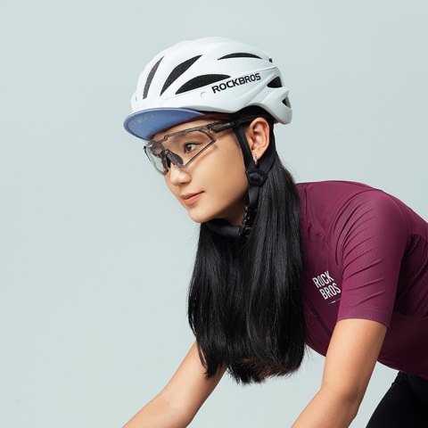 Czapka rowerowa kolarska z daszkiem pod kask - czerwona ROCKBROS