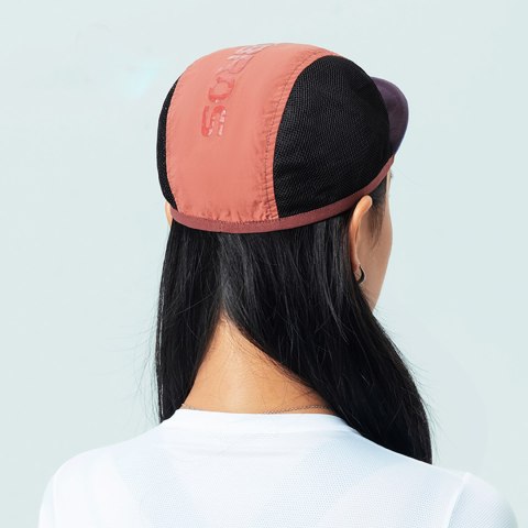 Czapka rowerowa kolarska z daszkiem pod kask - czerwona ROCKBROS