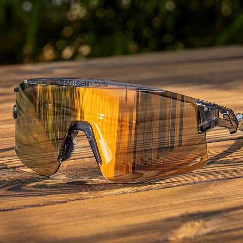 Okulary rowerowe polaryzacyjne z filtrem UV i wkładką korekcyjną - białe ROCKBROS