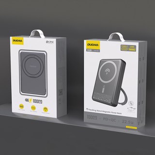Powerbank K28 10000mAh z MagSafe z metalową obudową i podstawką PD 22.5W - szary DUDAO