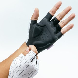 Rękawiczki kolarskie rowerowe MTB rozmiar XL - biało-czarne ROCKBROS