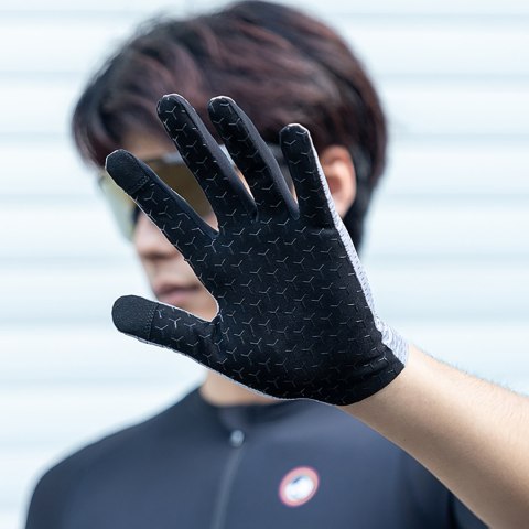 Rękawiczki rowerowe oddychające pełne rozmiar XL - szare ROCKBROS