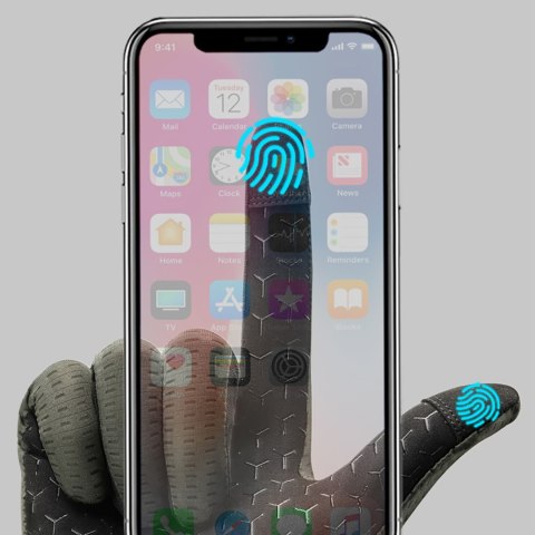 Rękawiczki rowerowe oddychające pełne rozmiar XL - zielone ROCKBROS