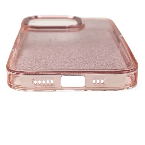 Etui ochronne na Samsung Galaxy S24 FE Glitter Case - różowe z brokatem WOZINSKY