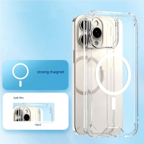 Etui ochronne na Samsung Galaxy S25 Clear Corner Case MagSafe - przezroczyste WOZINSKY