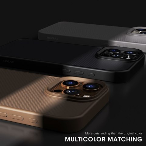 Etui plecki na Samsung Galaxy S25 Carbon Fibre Case z MagSafe - brązowe WOZINSKY