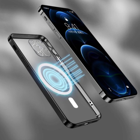 Etui pokrowiec na Samsung Galaxy S24 FE Electroplated Magsafe - złote WOZINSKY