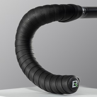 Owijka na kierownicę rowerową z PU wzór Velour - szara ROCKBROS