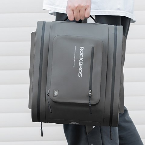 Sakwa rowerowa wodoodporna kufer na bagażnik 14l - szary ROCKBROS