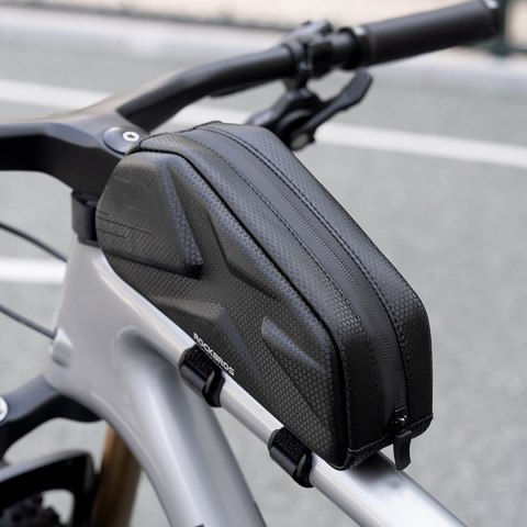 Torba rowerowa usztywniana wodoodporna na ramę 1.4l - czarna ROCKBROS