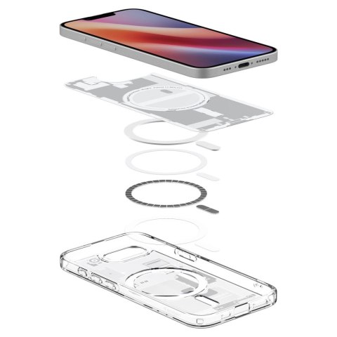Etui case na iPhone 16e Zero One Ultra Hybrid MagSafe - białe SPIGEN