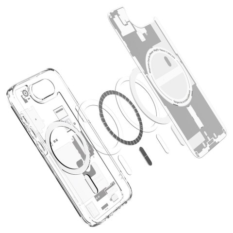 Etui case na iPhone 16e Zero One Ultra Hybrid MagSafe - białe SPIGEN