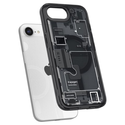 Etui case na iPhone 16e Zero One Ultra Hybrid MagSafe - czarne SPIGEN