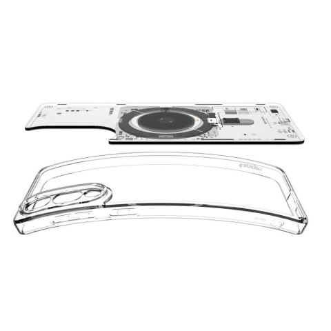 Etui na Samsung Galaxy S25 Edge z nadrukiem Ultra Hybrid Mag z MagSafe - przezroczyste SPIGEN