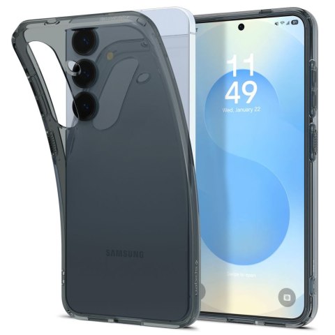 Etui na Samsung Galaxy S25 Liquid Crystal - czarne przezroczyste SPIGEN