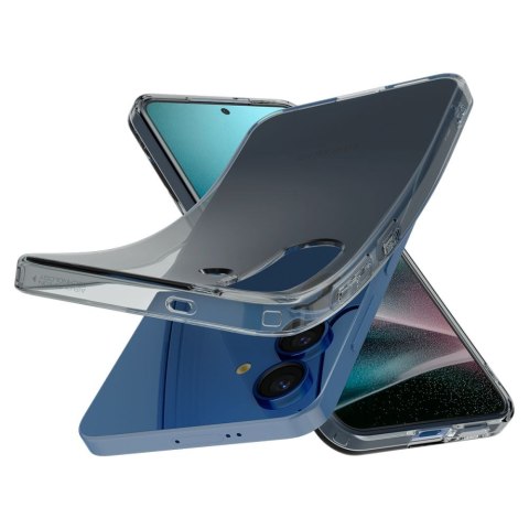 Etui na Samsung Galaxy S25 Liquid Crystal - czarne przezroczyste SPIGEN
