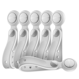 Opaska na kable silikonowa z magnesem biała - zestaw 6 szt. JOYROOM