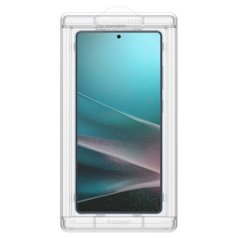 Szkło hybrydowe na Samsung Galaxy S25 Ultra Elite Shield EZ FIT - przezroczyste SPIGEN