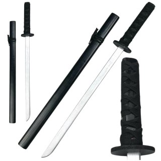 Drewniana Katana Miecz Do Zabawy Treningu Rekwizyt Czarny 70cm LEAN Toys