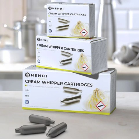 Naboje do syfonu do bitej śmietany gaz N2O 10 szt. - Hendi 588208 Hendi