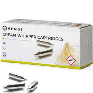 Naboje do syfonu do bitej śmietany z gazem N2O 50 szt. - Hendi 586907 Hendi