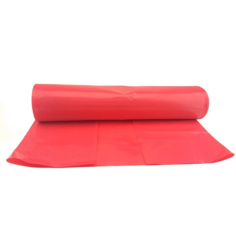 Worki na odpadki śmieci grube 50 mikr. wytrzymałe rolka 25szt. - czerwone 120L MEVA