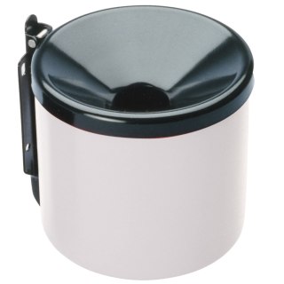 Popielniczka ścienna samogasnąca do wnętrza i na zewnątrz biała śr. 15cm MEVA