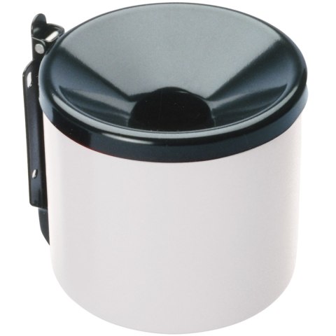 Popielniczka ścienna samogasnąca do wnętrza i na zewnątrz biała śr. 9cm MEVA