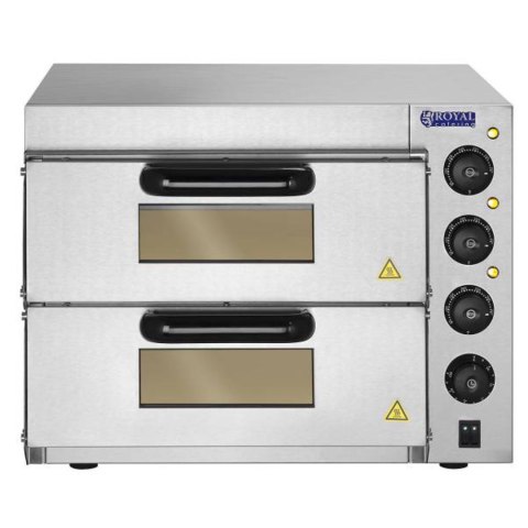 Profesjonalny piec do pizzy podwójny 2 x 40cm 3000W 230V Royal Catering Royal Catering