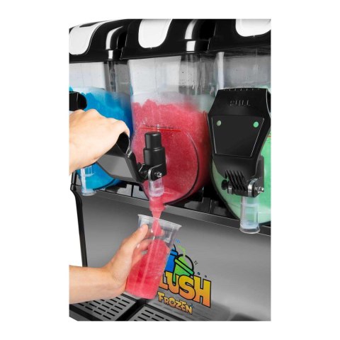Granitor dyspenser urządzenie do napojów slush granity potrójny 3x 15L Royal Catering