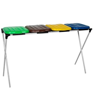 Stojak uchwyt na worki 120L na śmieci do segregacji - 4 rodzaje odpadków GSG24