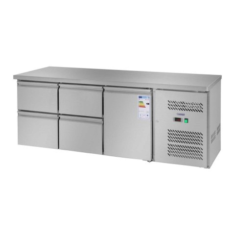 Stół chłodniczy ze stalowym blatem roboczym 4 szuflady od -2 do 10deg;C 179cm Royal Catering