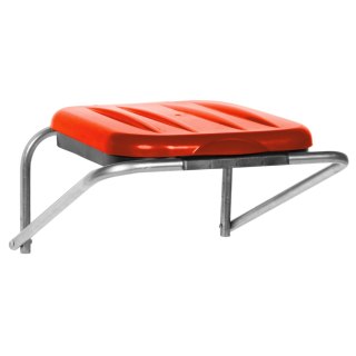 Uchwyt ścienny wiszący do segregacji śmieci czerwony - worki 120L GSG24