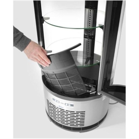 Witryna chłodnicza cukiernicza okrągła 3 półki LED 100L ARKTIC