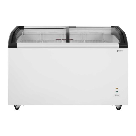 Zamrażarka skrzyniowa sklepowa handlowa z zamkiem i przeszkloną górą do -25deg;C 355L Royal Catering