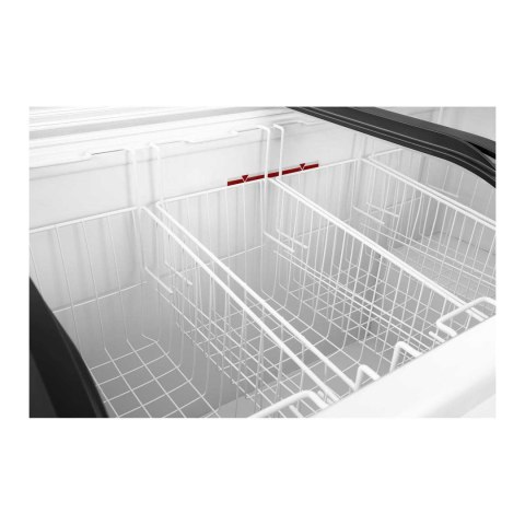 Zamrażarka skrzyniowa sklepowa handlowa z zamkiem i przeszkloną górą do -25deg;C 355L Royal Catering