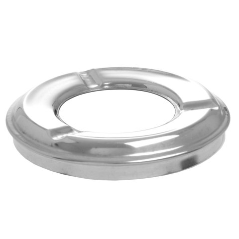 Popielniczka ze zdejmowanym rantem stal nierdzewna czarna śr. 105 mm - Hendi 440230 Hendi