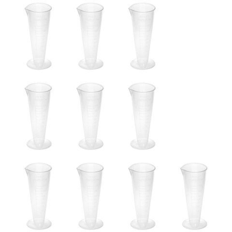 Zlewka laboratoryjna plastikowa z podziałką 50 ml - 10 szt. Steinberg Systems