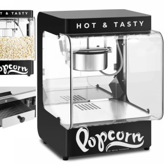 Maszyna urządzenie do prażenia popcornu 4-5 kg/h 1.2 l czarna Royal Catering