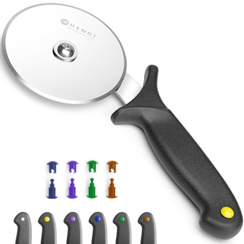 Nóż radełko do pizzy z klipsami HACCP śr. 100 mm - Hendi 617014 Hendi