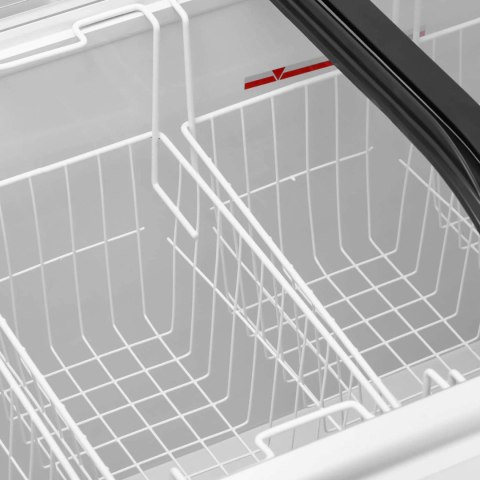 Zamrażarka skrzyniowa przeszklona do lodów mrożonek 180 l 180 W Royal Catering