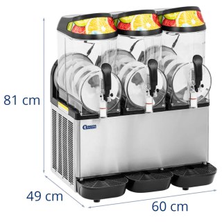 Granitor maszyna do napojów slush sorbetów potrójna LED 3 x 12 l 960 W Royal Catering