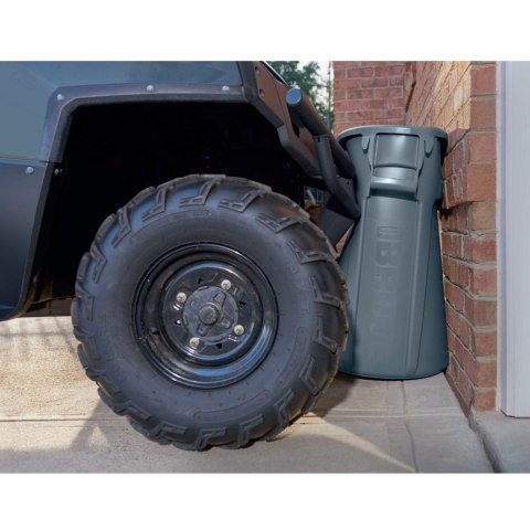 Pojemnik kubeł przemysłowy na odpady i do żywności BRUTE Round 166L - czerwony Rubbermaid