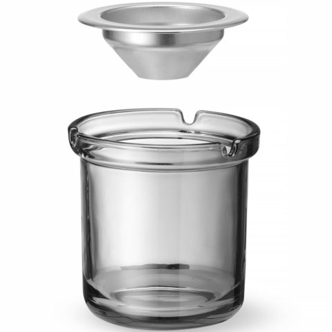 Popielnica szklana ze stalowym wkładem śr. 98 x 99 mm Hendi